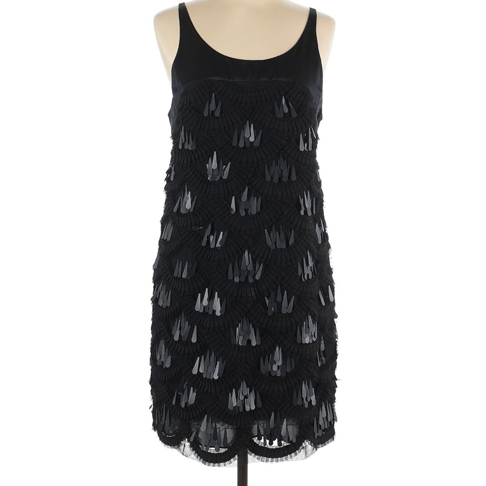 BCBGMaxAzria Black Dress with Elegant Layers